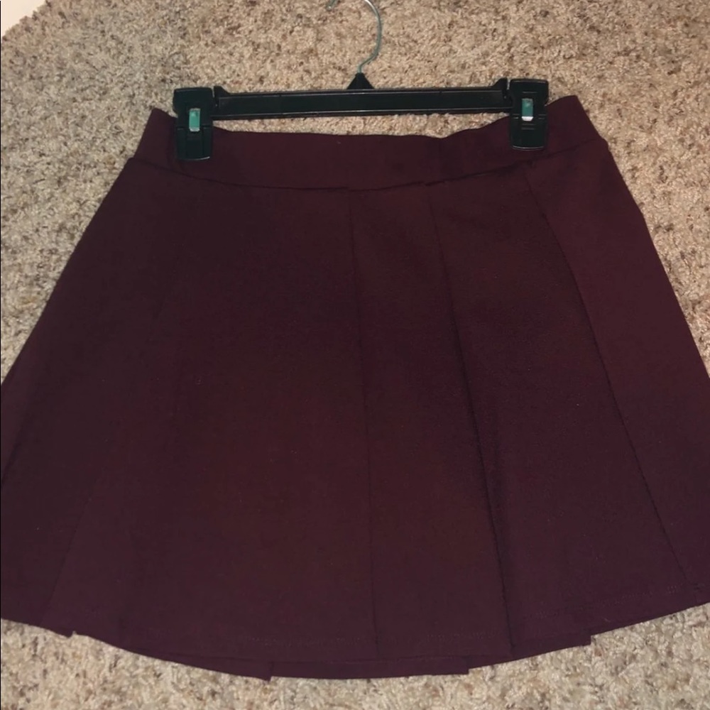 Maroon Skater Skirt
